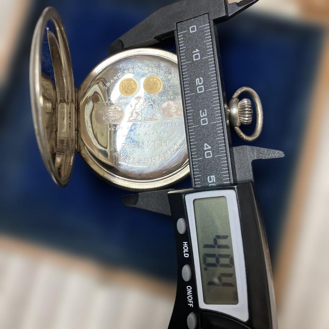 EF798 ブルブラント ゼニス 銀無垢 懐中時計【1】