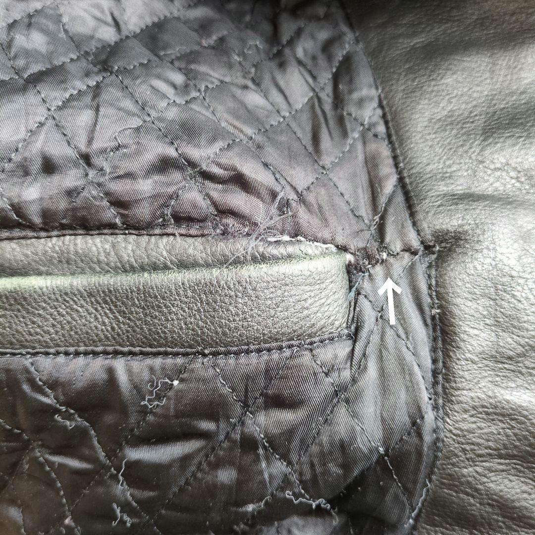 ジェイクルー J.Crew レザー ブルゾンタイプ メンズ L ブラック