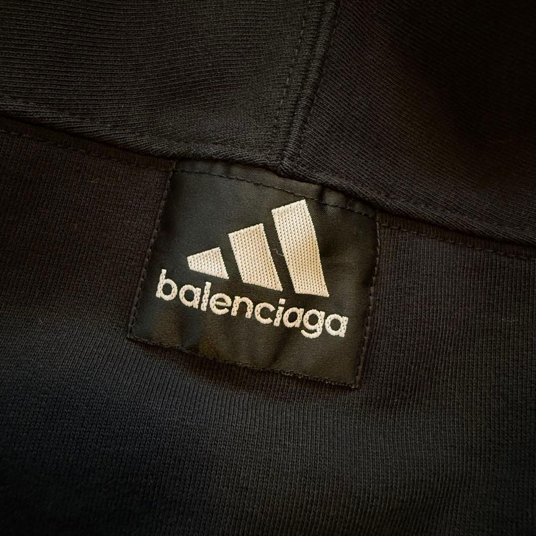 balenciaga adidas コラボ フーディー　ブラック