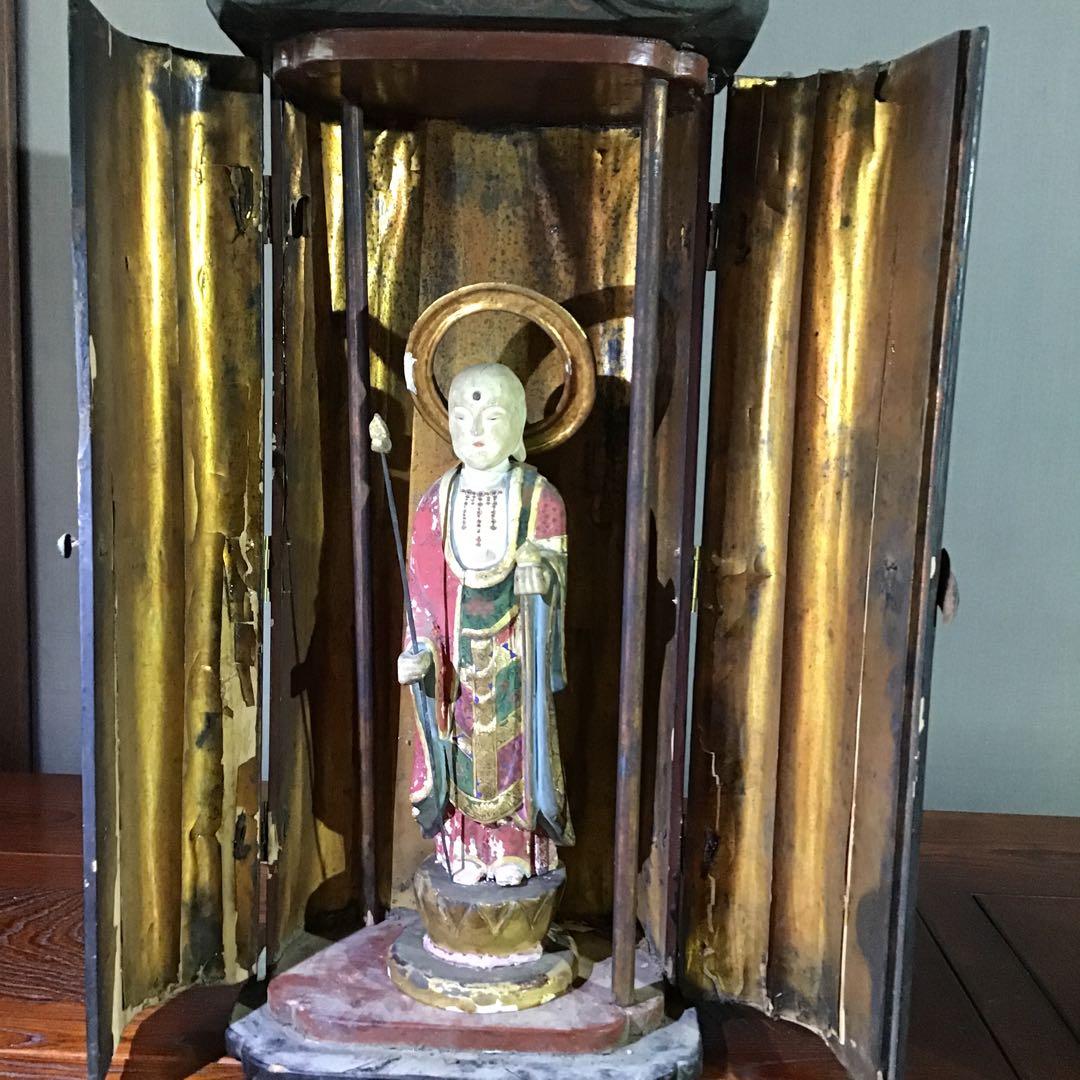 地蔵菩薩立像　　室町期　錫杖仏像　宝珠　仏像 63