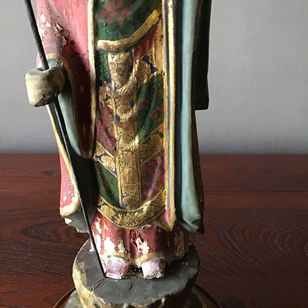 地蔵菩薩立像　　室町期　錫杖仏像　宝珠　仏像 63