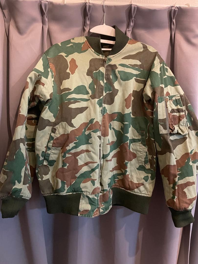 陸上自衛隊 リバーシブル 迷彩 無地 防寒ジャンパー 2型迷彩 PX品