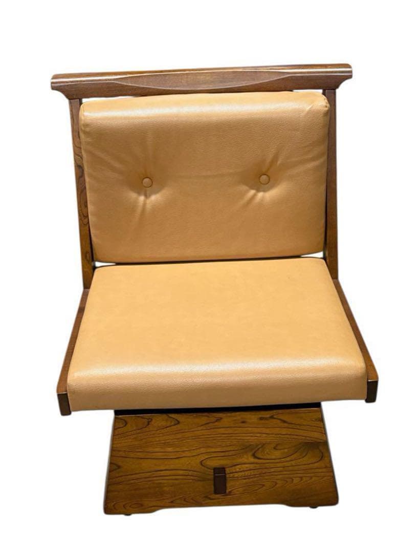 北欧カリモク 木挽天然木 ダイニングチェア 木製椅子 アームレスチェア1脚