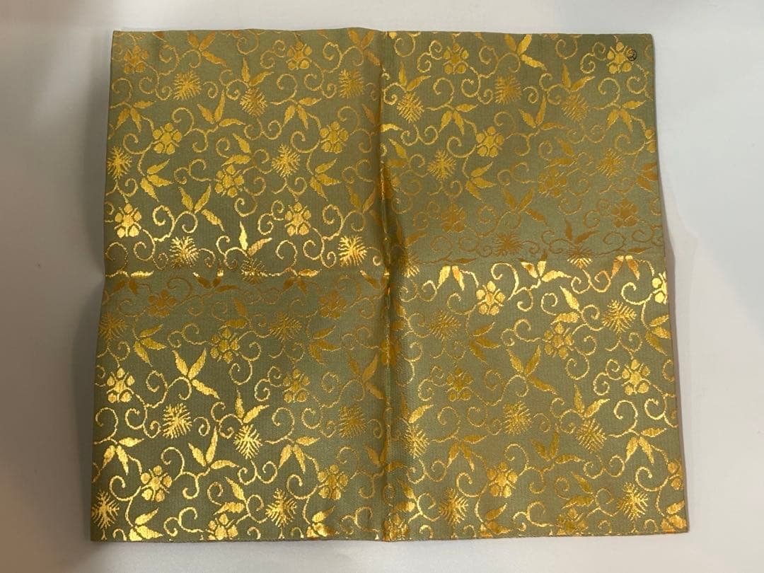 茶道具 土田友湖 松竹梅唐草金蘭 出帛紗 帛紗 共箱