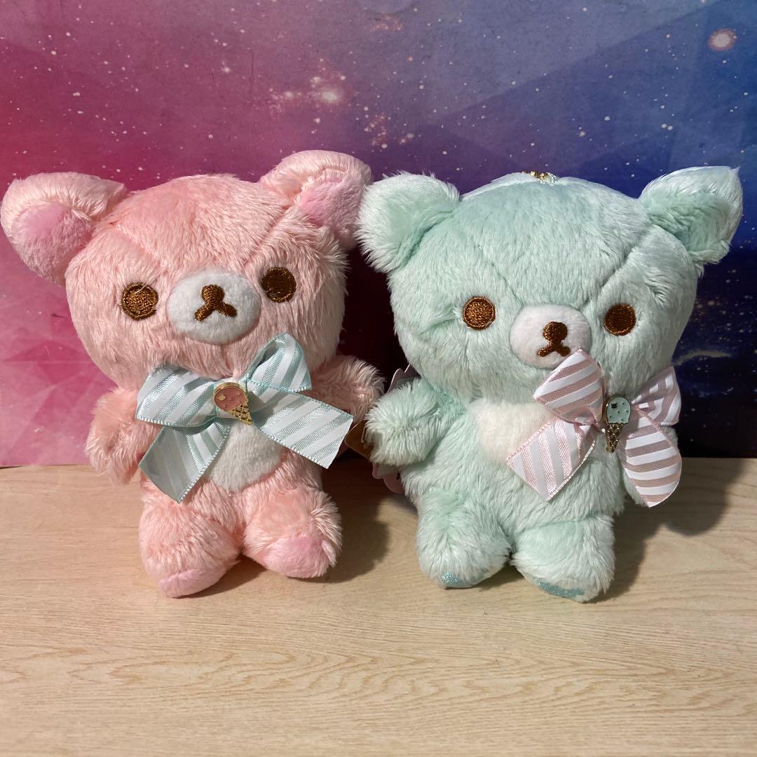 【限定値下げ】リラックマ　ぶらさげぬいぐるみ　ハッピーアイスクリーム　タグ付き