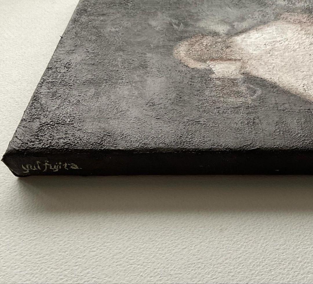 油彩画　coffee time