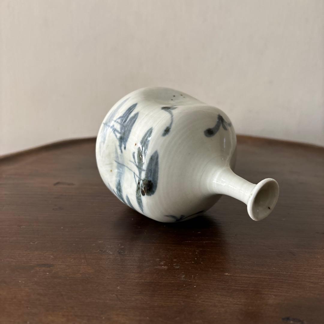 古伊万里　平戸　染付阿古陀徳利　三川内焼　花器　古道具　アンティーク　検:李朝