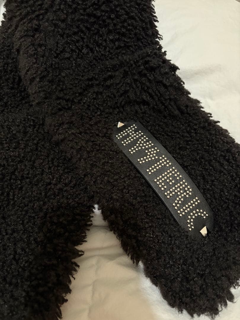 HYSTERICGLAMOUR LOGO STUDS BELT ファーマフラー