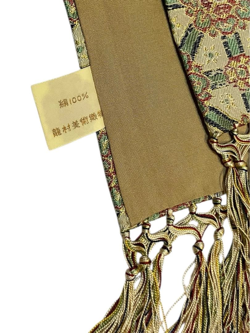 龍村美術織物　小蜀紅錦テーブルセンター　3号　60x110cm 絹100%