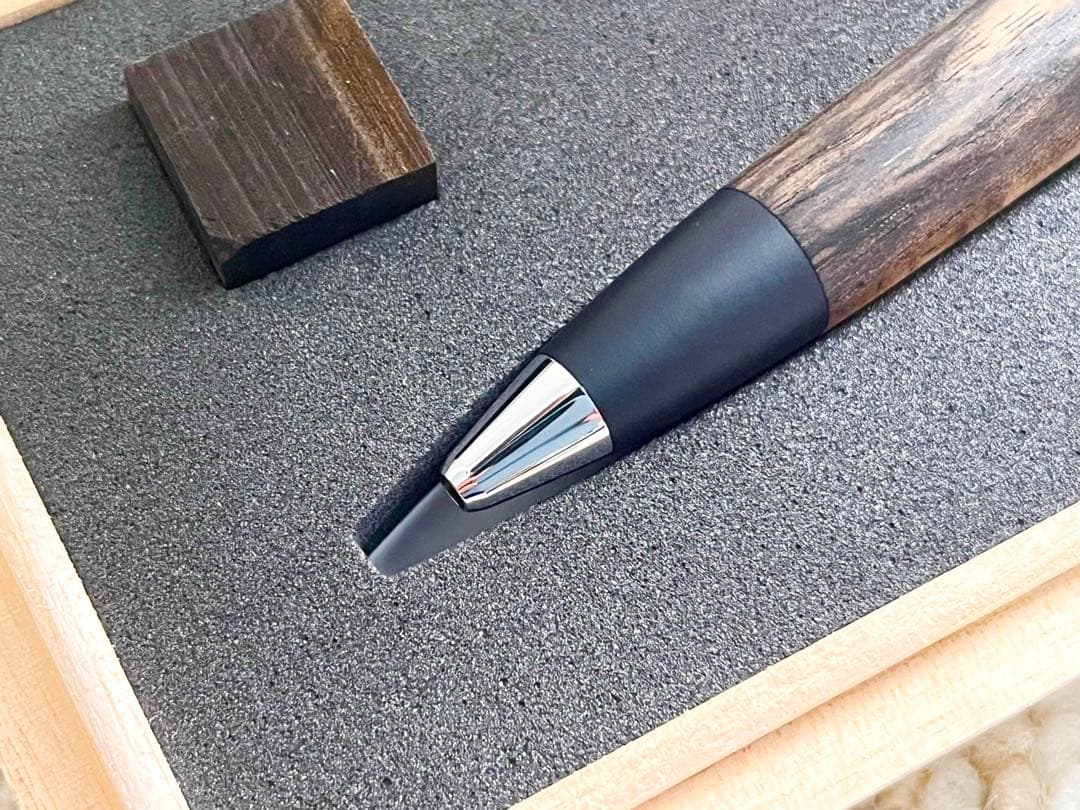 野原工芸　特上黒柿　スタンダードボールペン