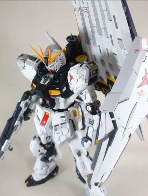 完成品 RG νガンダム 塗装 改修 改造 ダブルフィンファンネル拡張ユニット