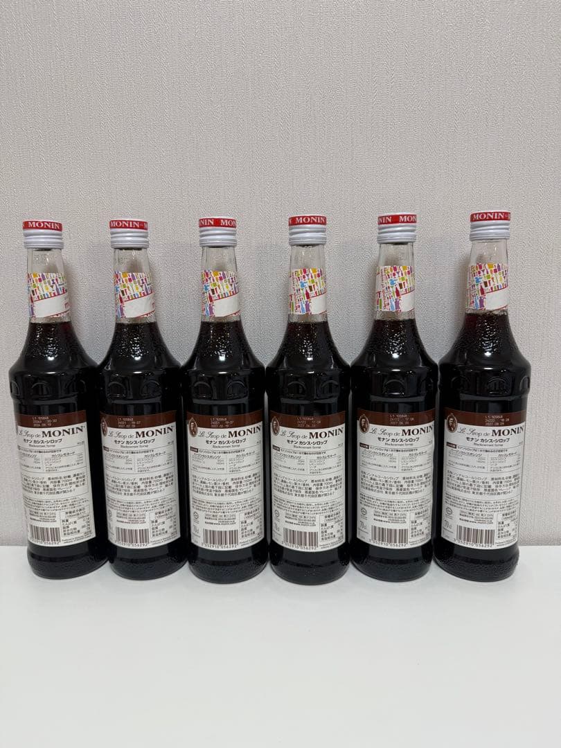 モナン カシスシロップ 700ml 6本セット