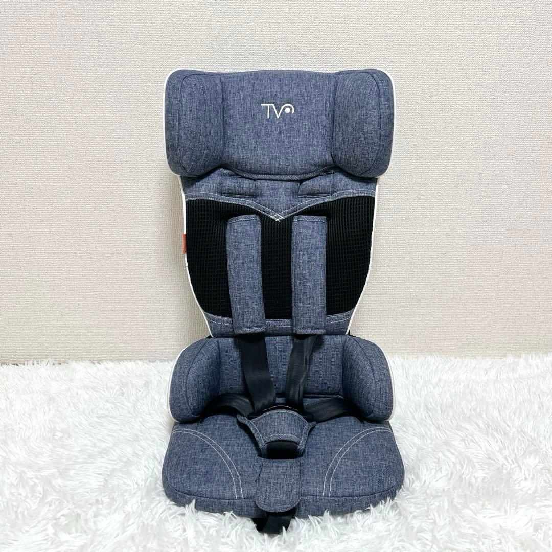 極美品 日本育児 トラベルベスト ECプラス TV106デニム チャイルドシート