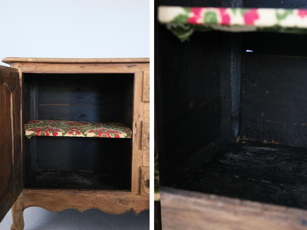 フランスアンティーク猫脚サイドボード/ショップカウンター/チェスト(90-252