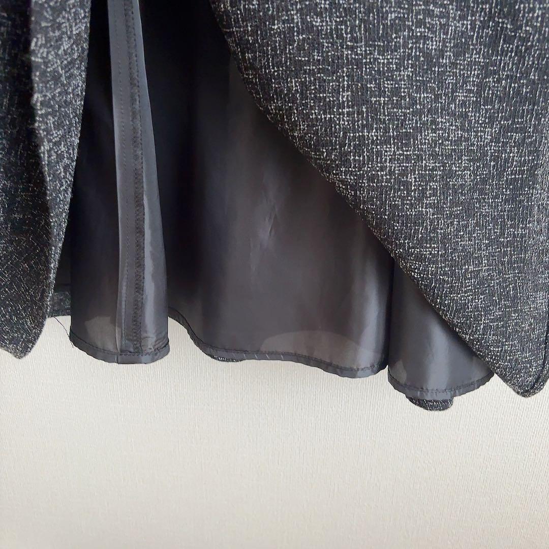 AND COUTURE 【WEB限定】横畔ニット＋ツイードミニワンピースセット