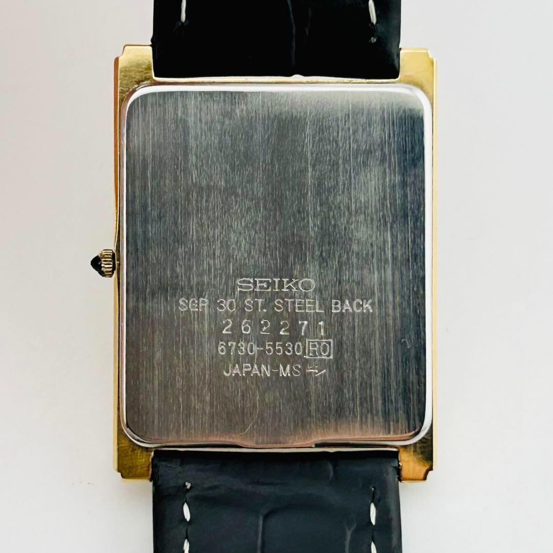 【希少/電池交換済】SEIKO DOLCE 腕時計　新品ベルト　クォーツ