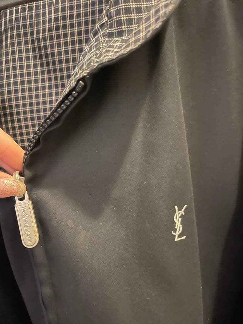 YSL ジャケット チェック柄　リバーシブル　メンズ　レディース