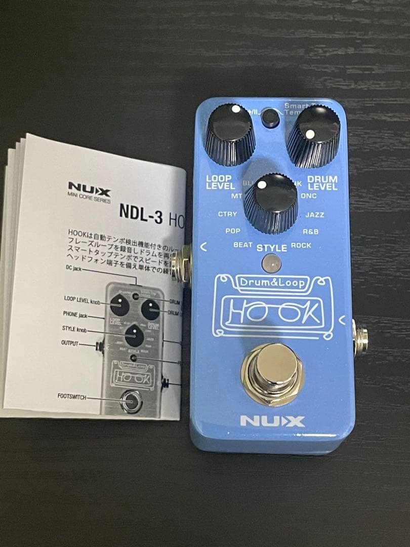 ルーパー　NUX NDL-3 HOOK ドラムループエフェクター