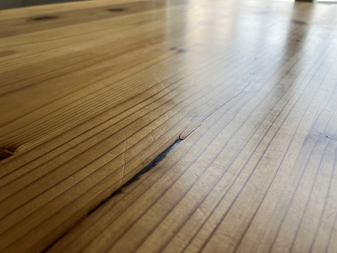 【KANADEMONO】THE TABLE 無垢 杉×Black Steel