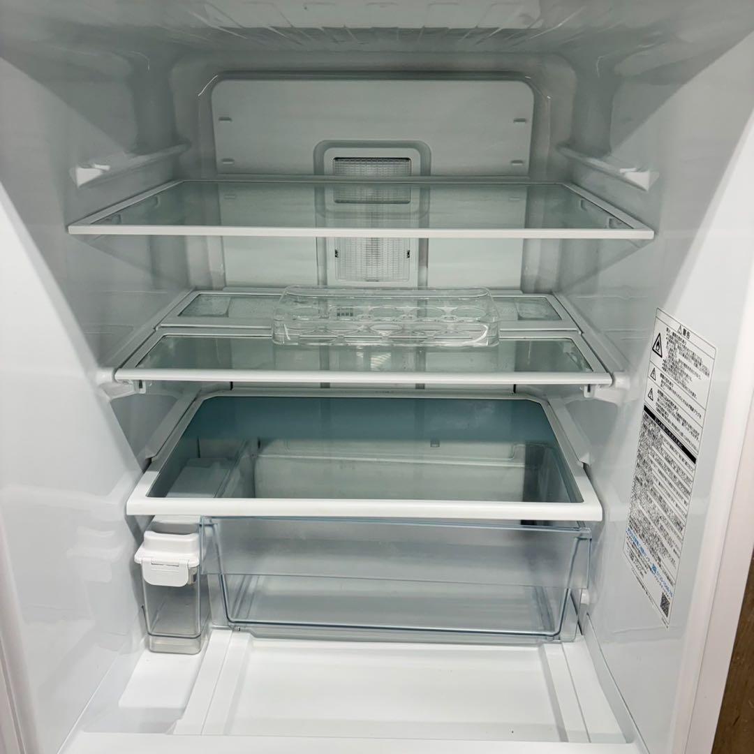 442 ガラスパネル　冷蔵庫　大型　左開き　300L強　自動製氷機　美品　保証込