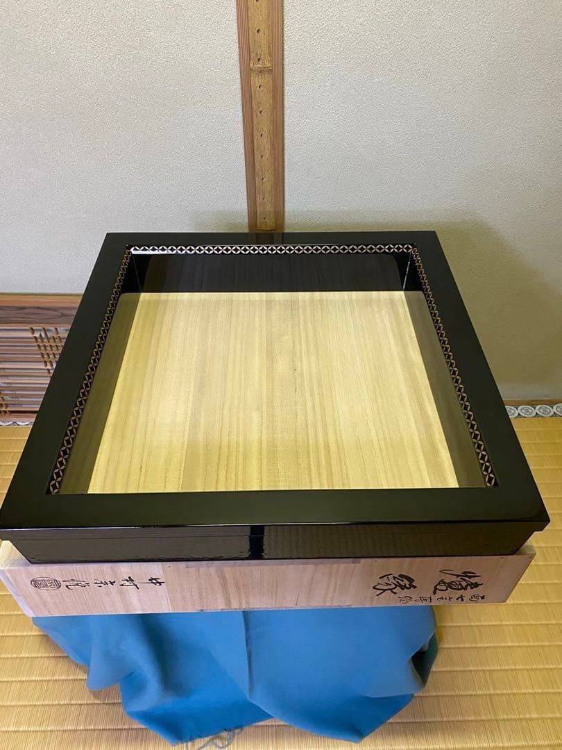 ⭐️本日限定⭐️茶道具/炉縁 真塗 面七宝蒔絵 中村宗悦　共箱