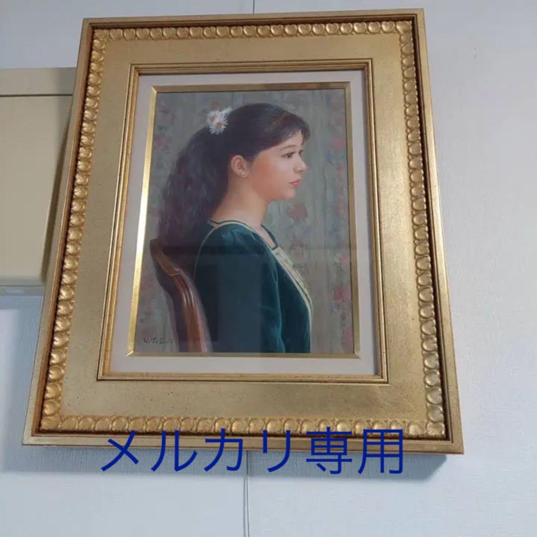 徳田宏行　絵画　横顔　原作　油絵