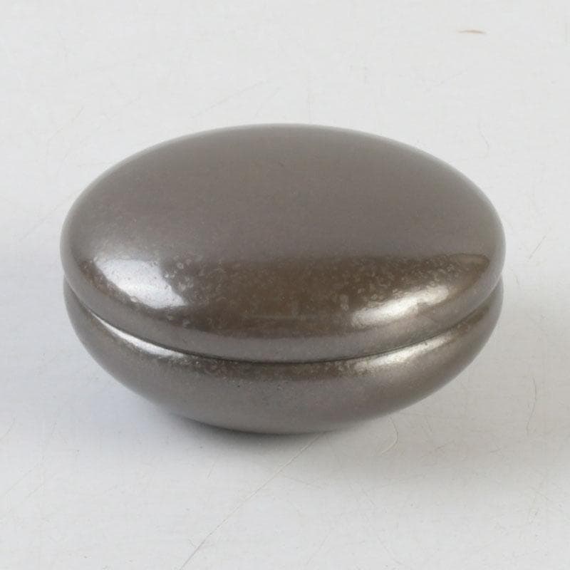 茶道具　真燁作　朧銀　かぶら香合　共箱　V　9262