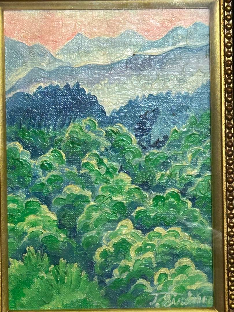 白岩俊治　油絵SMサイズ　風景画