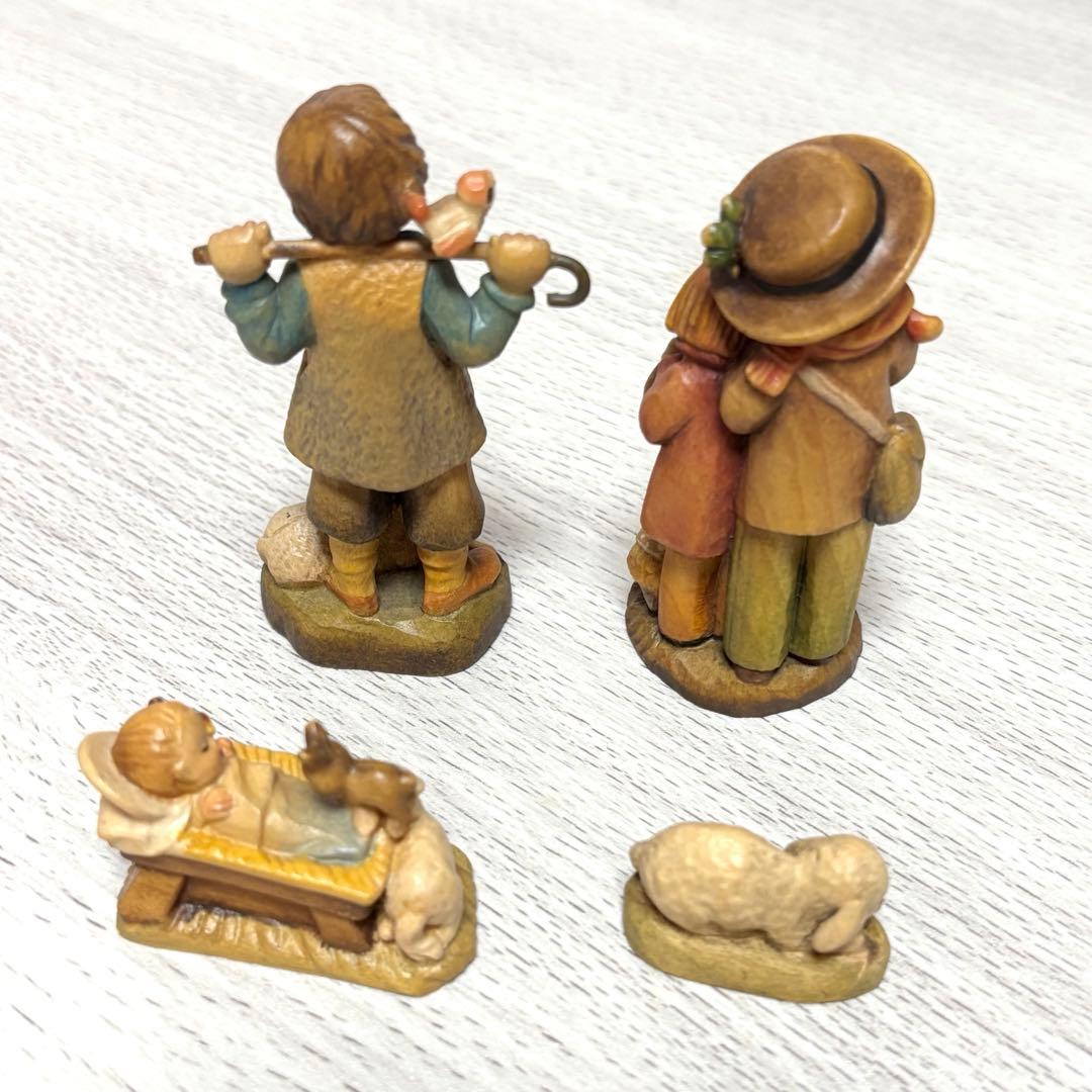 アンリ　人形　木製　クリスマス　置物