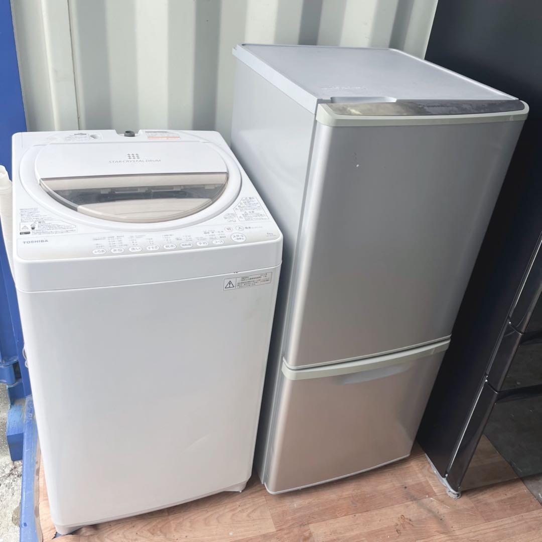 取付無料！完動品！パナソニックシルバー冷蔵庫・東芝スタークリスタルドラム洗濯機！