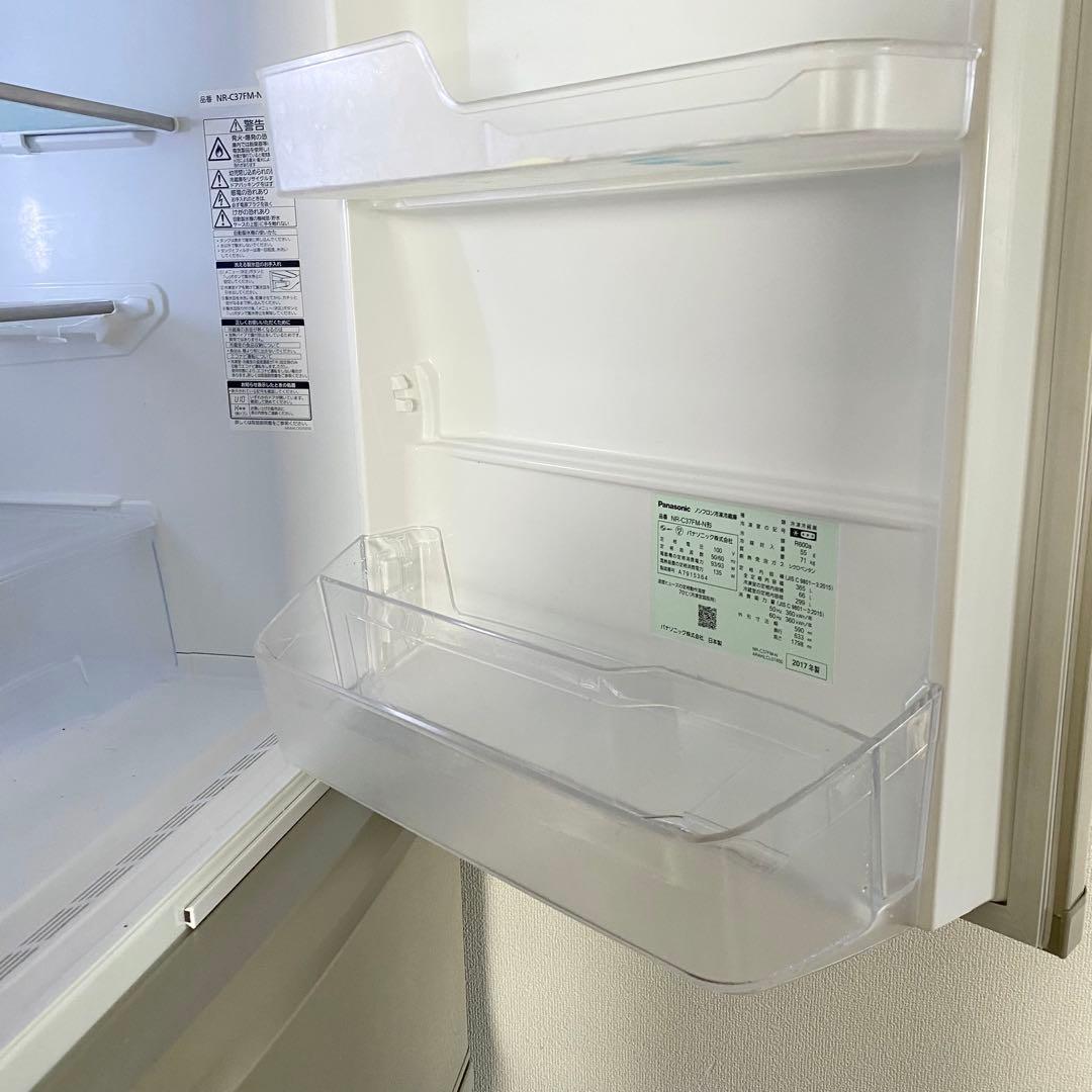 Panasonic 冷蔵庫 2017年製 ノンフロン冷凍冷蔵庫NR-C37FM