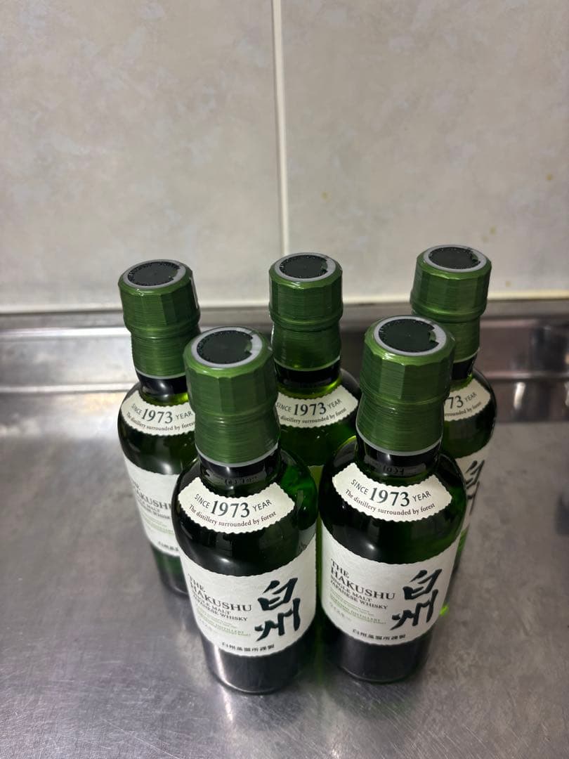 12月発売 白州 1973年製 ミニボトルウイスキー 180ml5本セット