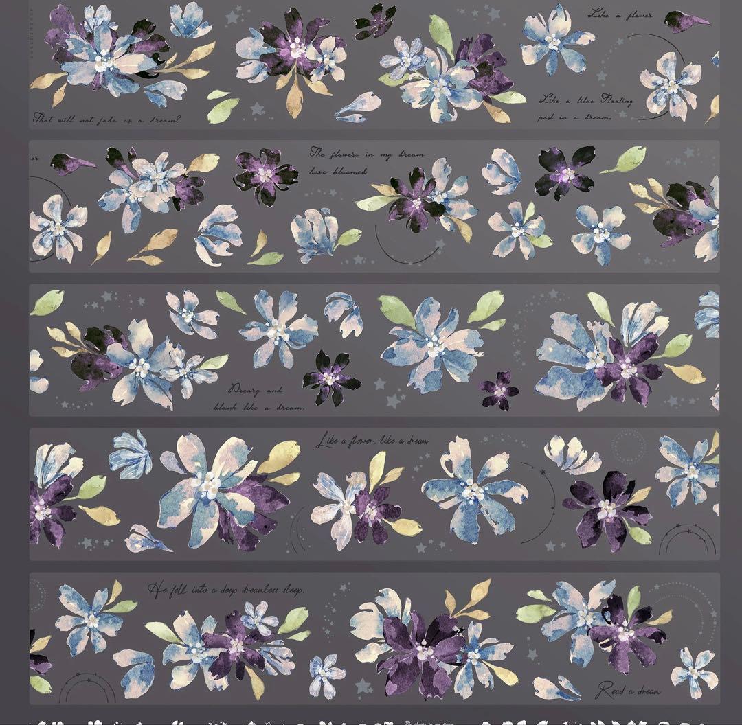 ⭐️SALE⭐️小白家文創《梦》海外マスキングテープ マステ 【2749】