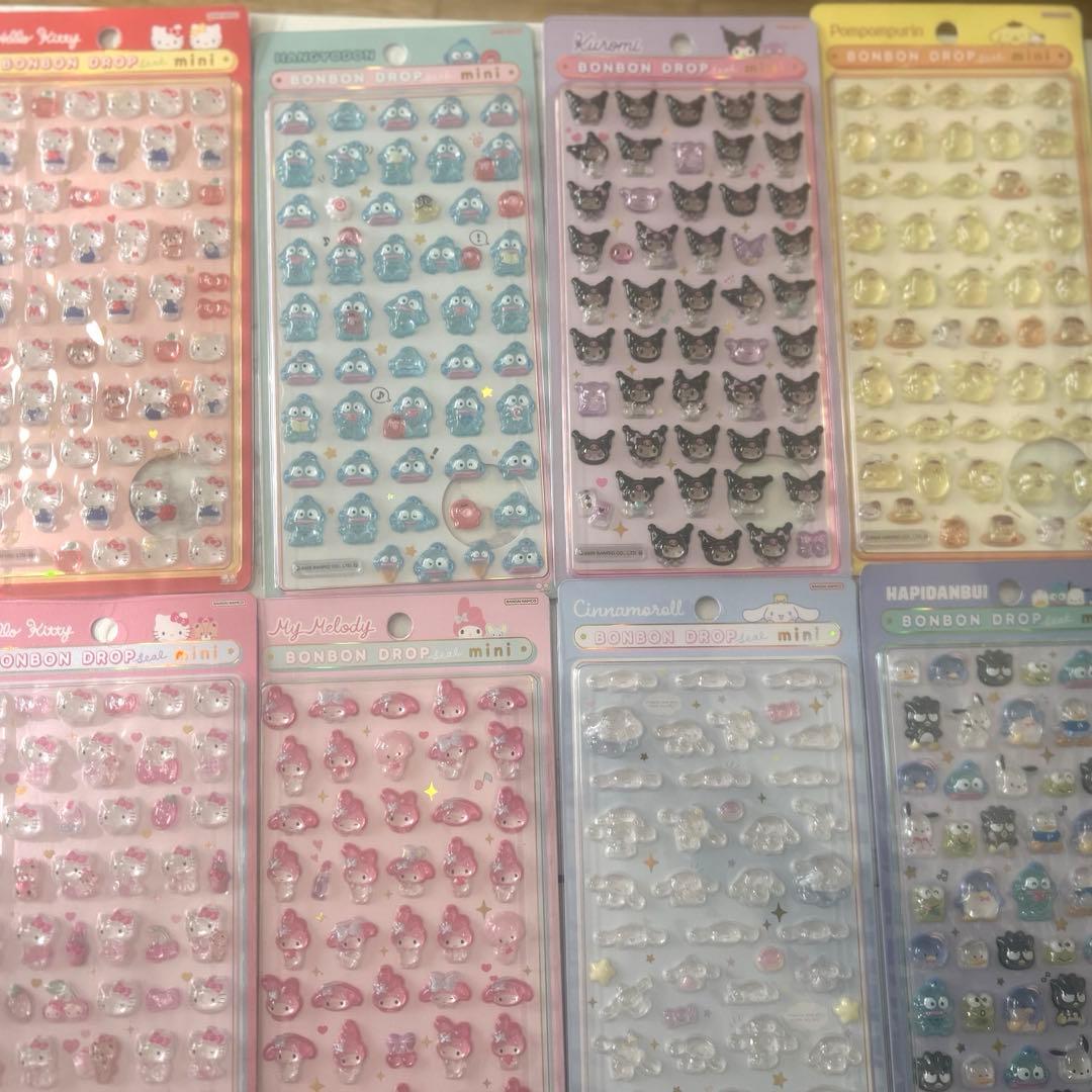 【正規品】 ボンボンドロップシール mini サンリオ 8セット