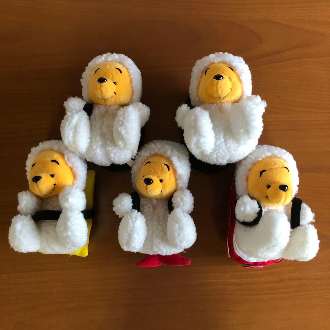 ぬいぐるみ　くまのプーさん（お寿司）【５個セット】