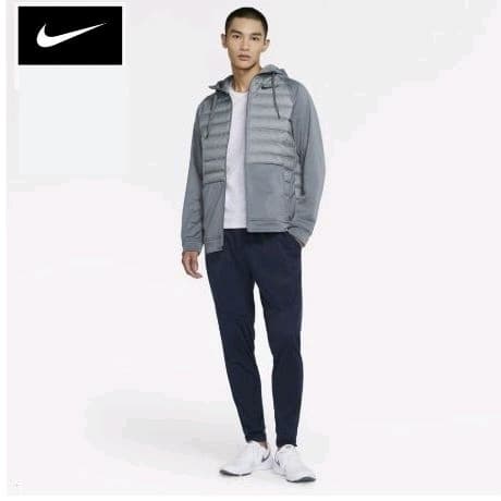 NIKE　ナイキ　サーマ　トレーニングジャケット　フルジップパーカー　グレー