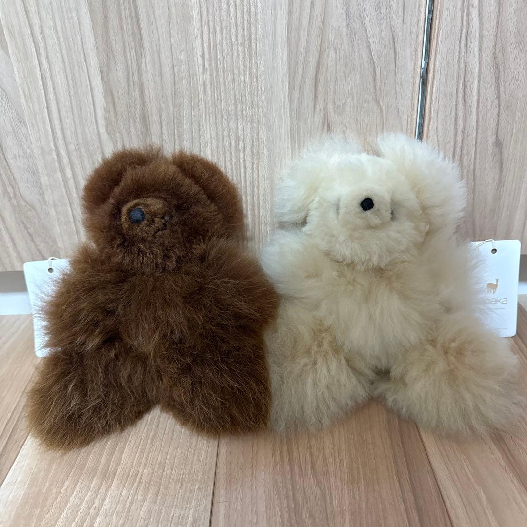 m*u様 alpaka アルパカベア　テディベア　くま　ぬいぐるみ　2体セット