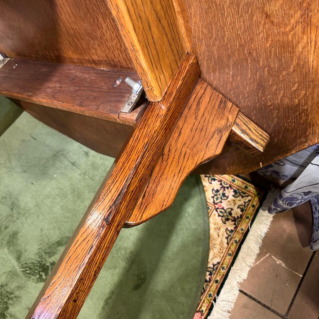 NH338ヴィンテージ オーク　１６角　ダッチカントリーダイニングテーブル