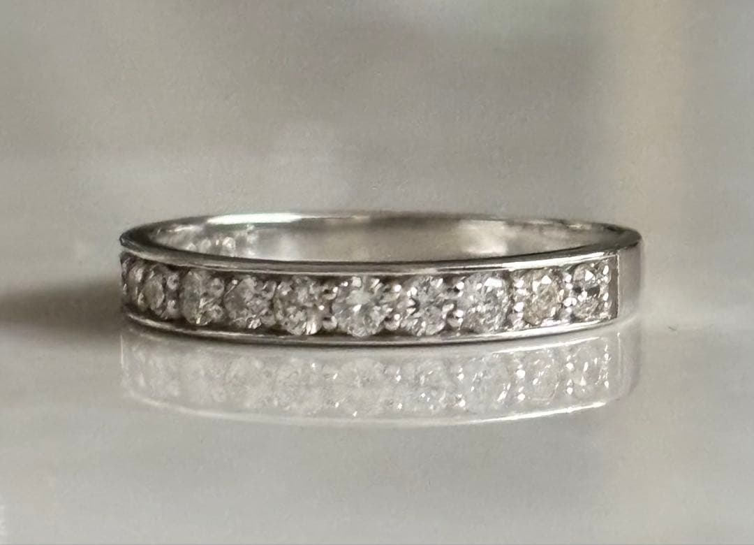 まい様❗️プラチナ天然ダイヤモンドリング エタニティリング0.35ct 鑑別11号