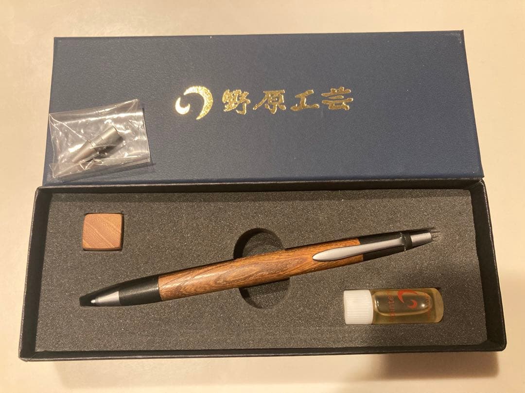 野原工芸　旧型固定式口金　シャープペンシル　ケヤキ