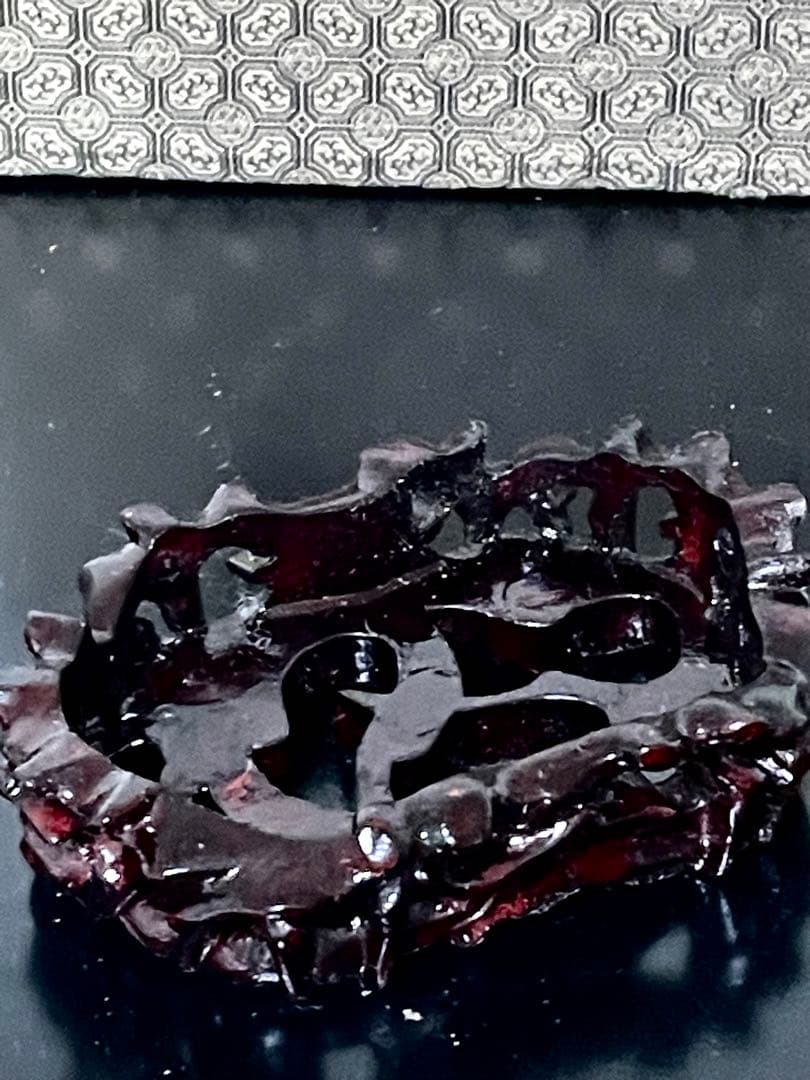 中国美術　翡翠彫刻　瓢箪と蔓　香合　台座付　箱有り