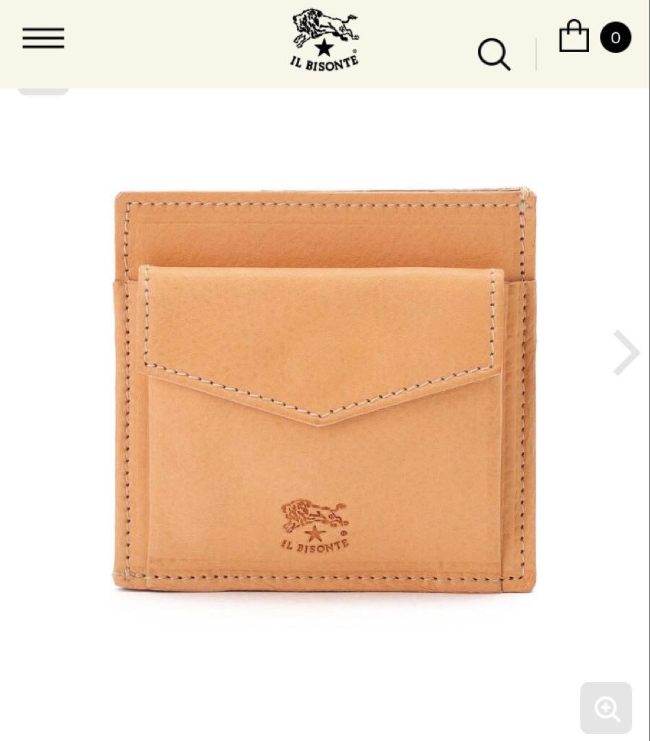 ILBISONTE イルビゾンテ 最新ミニ財布　ナチュラル　希望価格歓迎