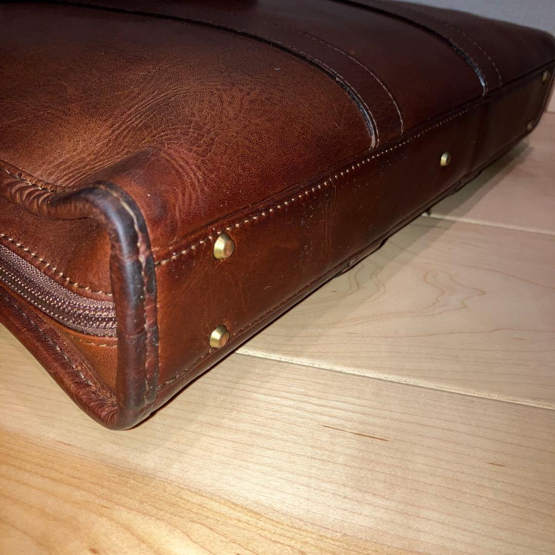 INDEED（インディード）ブリーフケース　ボルサ　ブラウン　オイルレザー