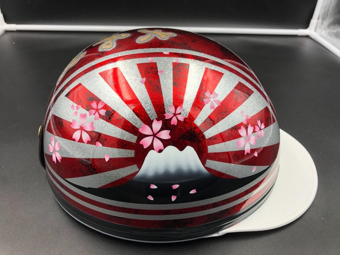 コルク半　カスタム　富士日章　三つボタン　レッドラップ　ラメ　桜　高級クリヤ