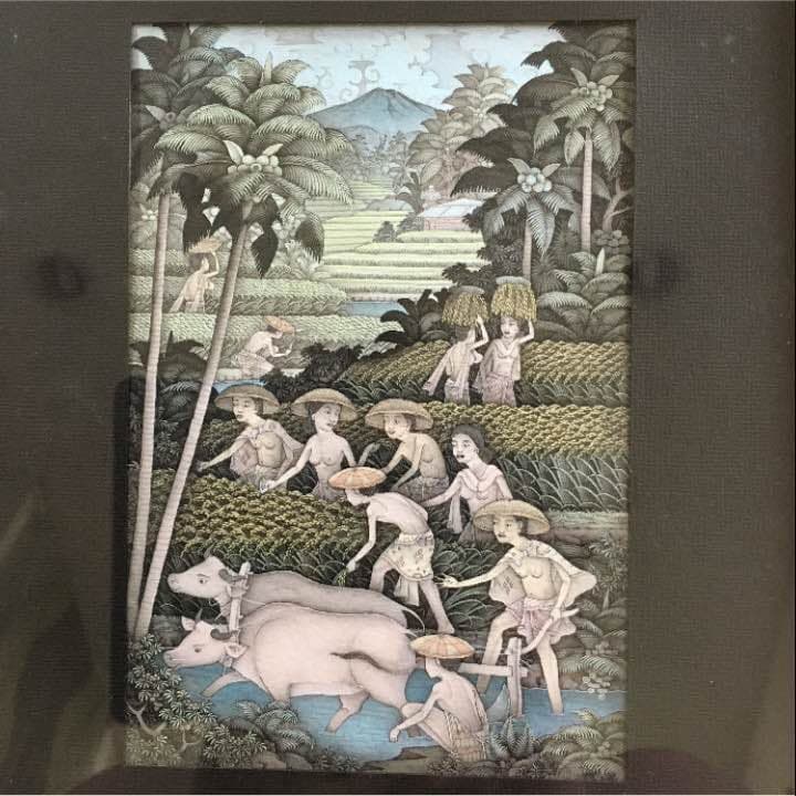 バリ島  絵画［農作業］