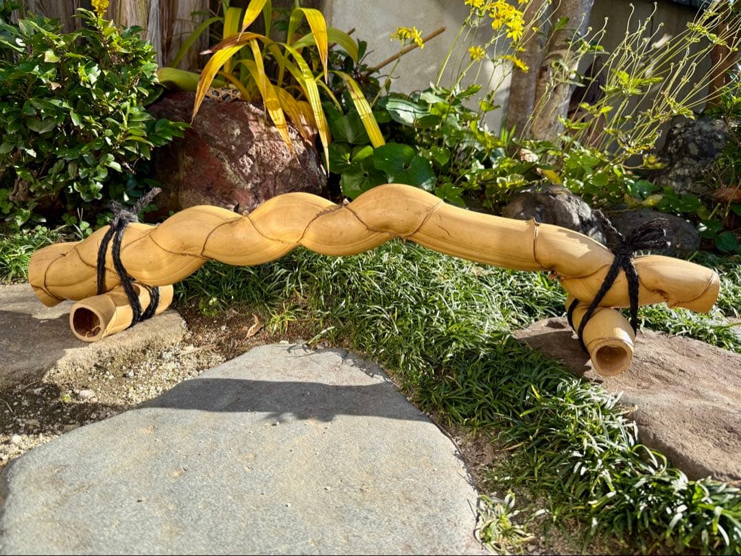 竹製　茶道具 結界（けっかい）亀甲竹結界 白竹