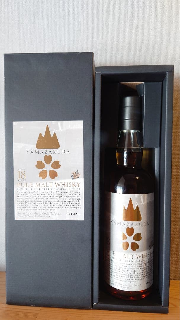 山桜　18年　笹の川酒造　 ピュアモルトウィスキー