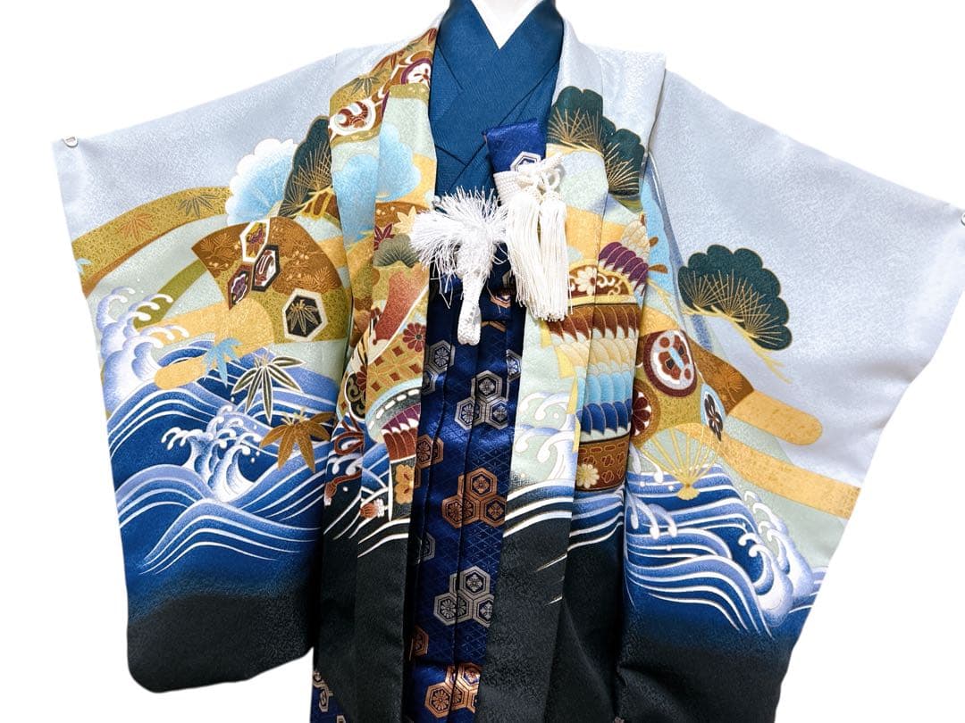 グレー系♡七五三　5歳　男の子　フルセット　一式　青