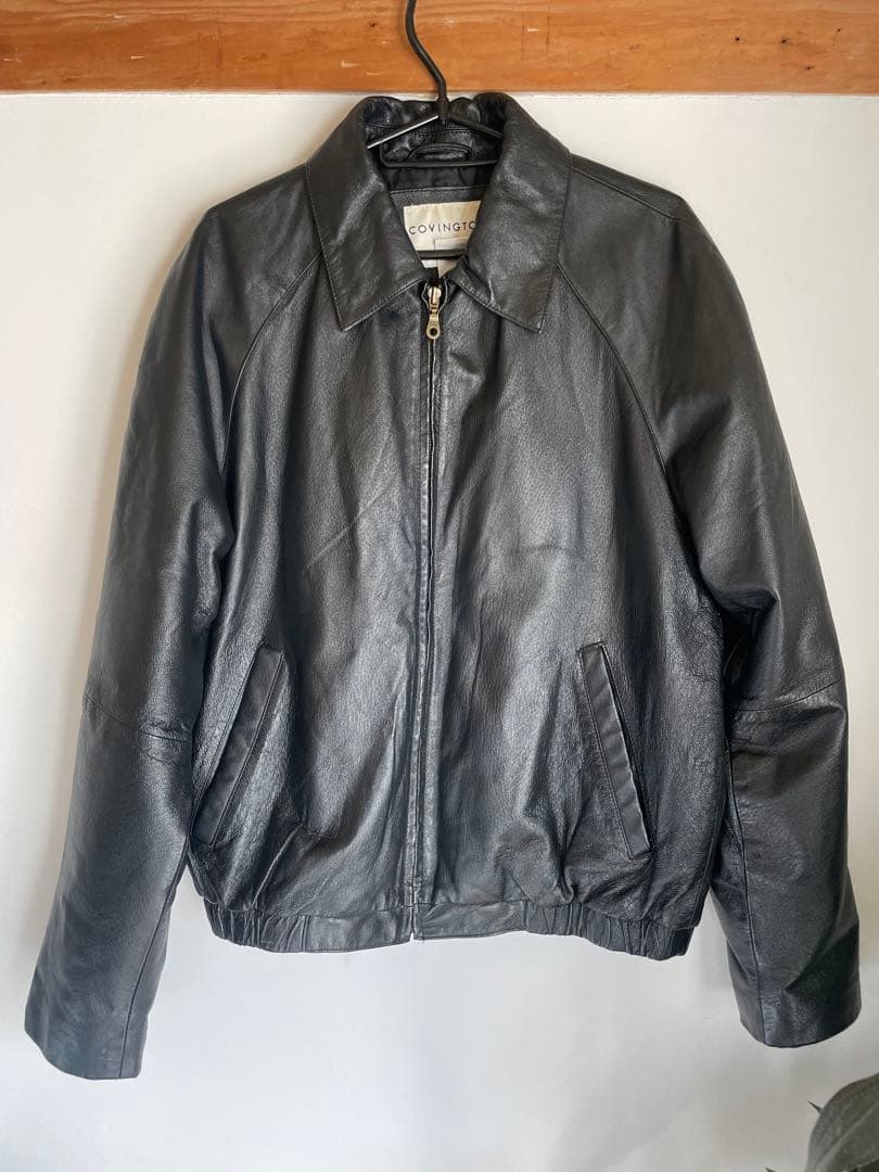 本革ラグランレザージャケット　短丈