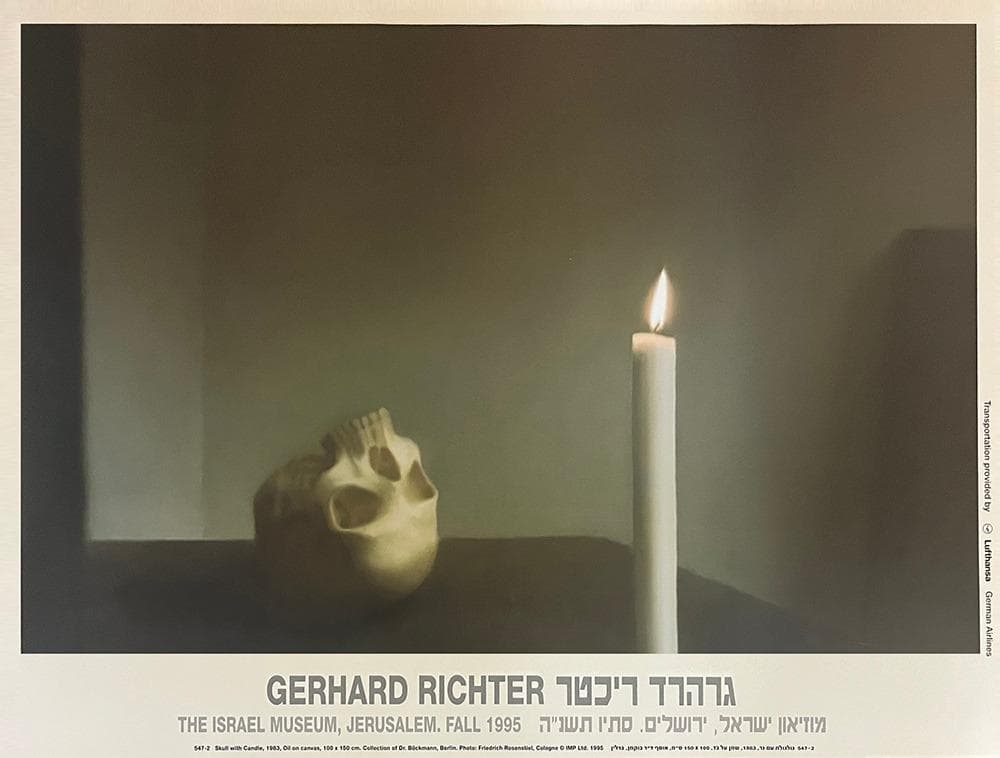 特別価格Skull with Candle ゲルハルト・リヒター アートポスター